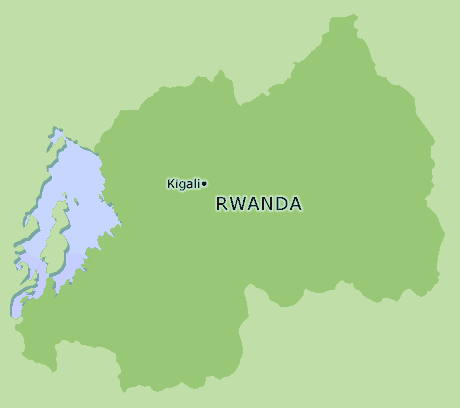 Rwanda clickable map