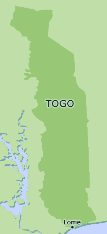 Togo clickable map