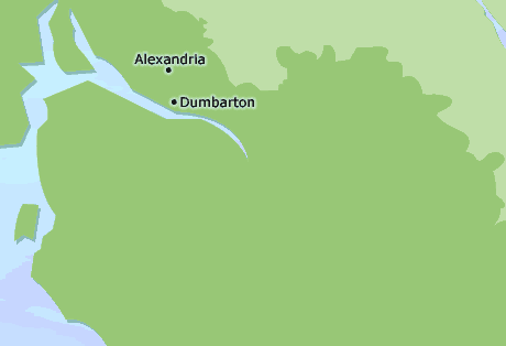 West Dunbartonshire map