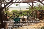 BeachHouse 1 with private beach and Free Kayak Rental