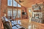 Roomy Riverfront Trout Valley Cabin with Porch!