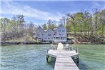 Waterfront Seneca Lake House Fire Pit and Boat Dock