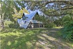 Chic A-Frame Escape with Fire Pit - Private Property