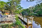 Unique Canalfront Homosassa Log Cabin with Hot Tub