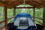 TreeTopper 2 - Fully Set up tent Site! - BBQ - Firepit - Outdoor pool - hiking