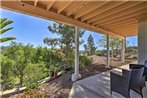 Quiet Hilltop Encinitas Apt Patio and Sunset Views